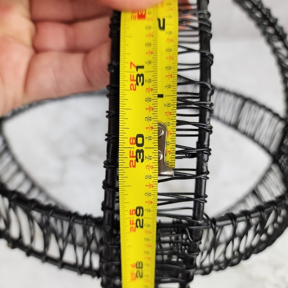 Woven Matte Black Sphere - Picture 2 of 2